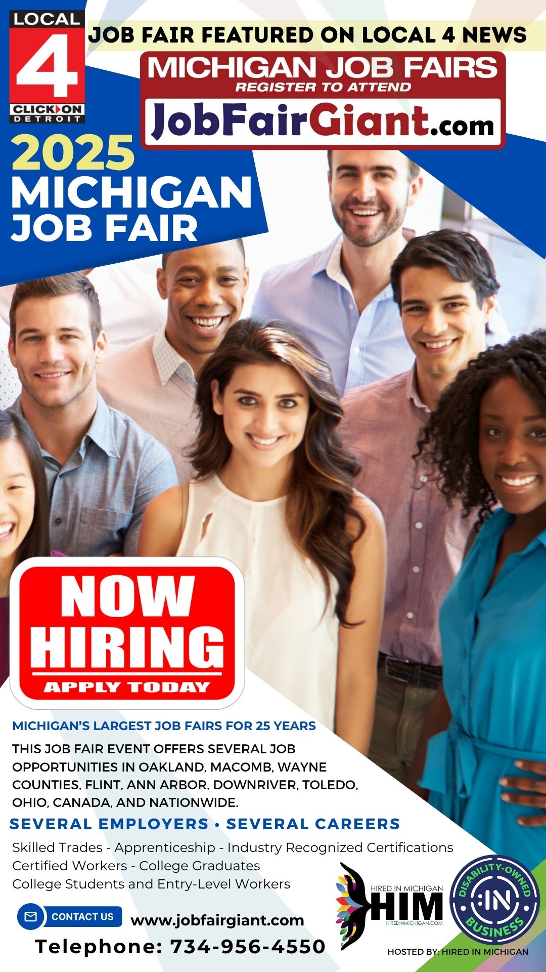 Michigan Career Expo at the Radisson Hotel in Southfield, August 20, 2025